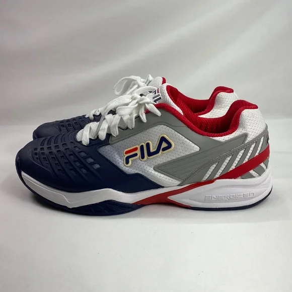Fila Shoes Fila Mens Axilus Energized Tennis Shoes White And